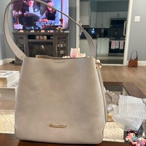 Montana West Cream Shoulder Bag